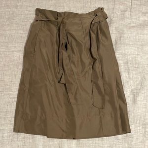 A New Day MIDI Skirt. Olive green